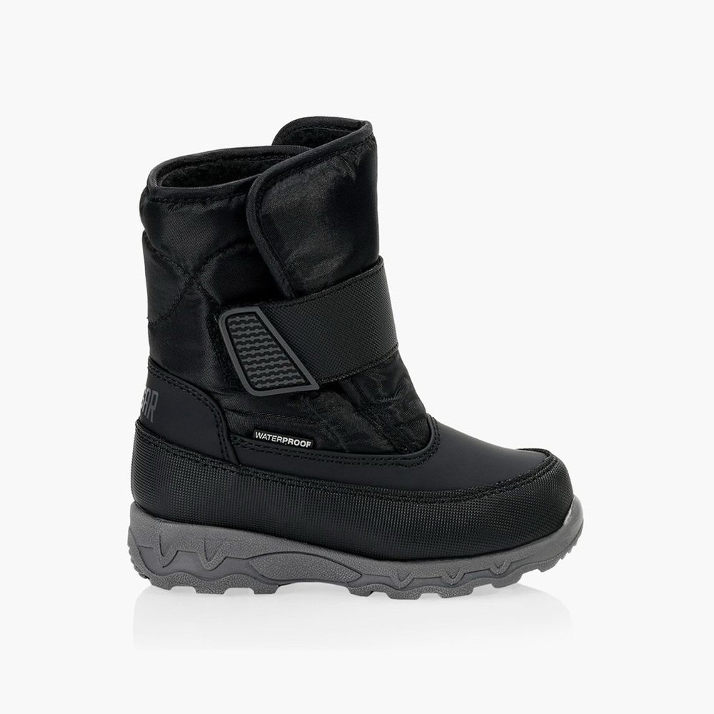Size 8 Toddler Kids Cougar Black and Gray Kids Snow Boots